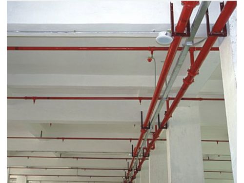 自动喷淋系统现场施工图1