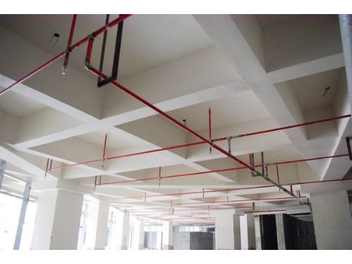自动喷淋系统现场施工图2